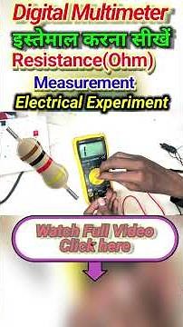 "How to Measure Resistance with a Digital Multimeter: Step-by-Step Guide". Electrical Experiment.