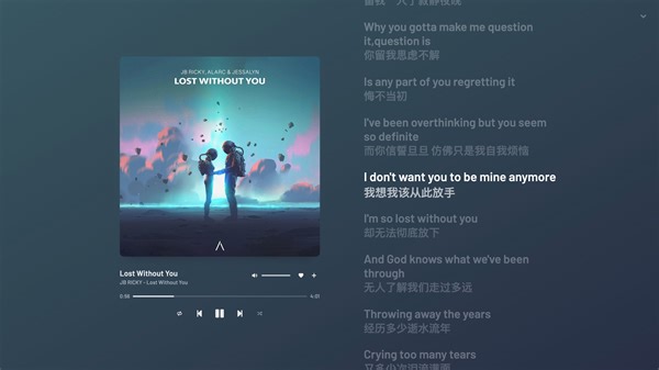 “梦逝流年，恋影成伤”《Lost Without You》