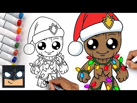 How To Draw Groot | Guardians of the Galaxy Holiday Special
