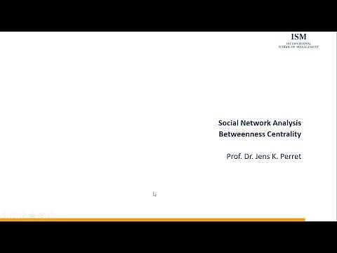 Social Network Analysis - Betweenness Centrality (Theory and with Gephi)