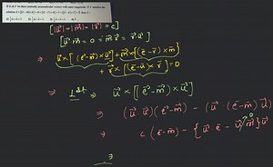 If \bar{u}, \bar{m}, \bar{r} be three mutually perpendicular ve... | Filo