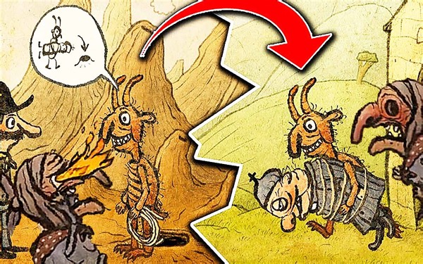 朝圣者 神父被恶魔绑走吃掉了，巫婆的眼睛被烧没了！ 屌德斯解说