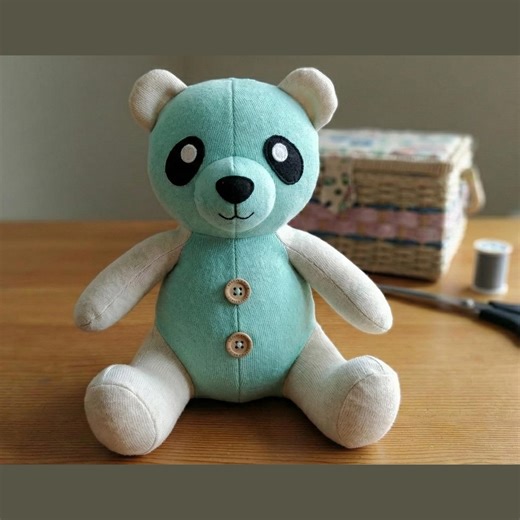 Memory Bear Pattern PDF | Memory Bear Sewing Pattern, Panda Plush Keepsake, Memory Bear Patterns From Baby Clothes, Upcycle Pattern Download - Etsy UK