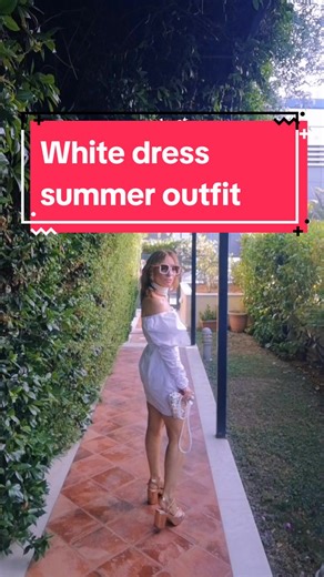 #fashiontiktok #fashion #whitedressstyle #whatiworetoday #whitedress #goldsandals #whitegold #operabrandsgallery