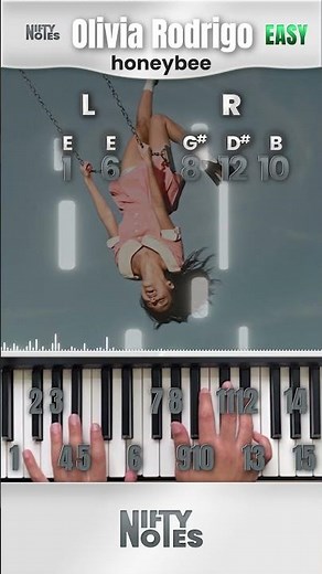 Olivia Rodrigo - honeybee | Piano Tutorial #shorts #piano #pianotutorial
