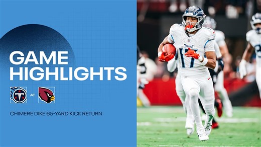 Chimere Dike 65-Yard Kick Return vs Cardinals | Game Highlights