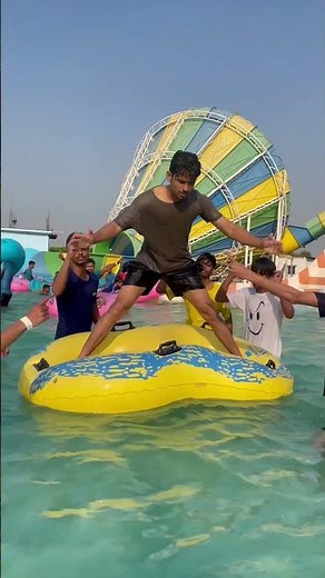 Who Can Stand The Longest On Tube Challenge🤪#shorts