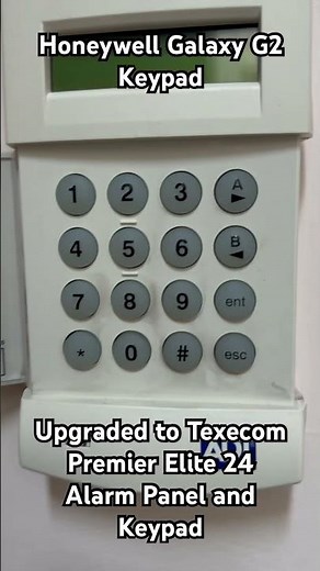 Honeywell Galaxy G2 Alarm System Upgraded to the latest Texecom Premier Elite 24 Alarm System.