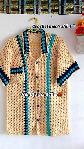 Handmade Crochet Men's Shirt Tutorial