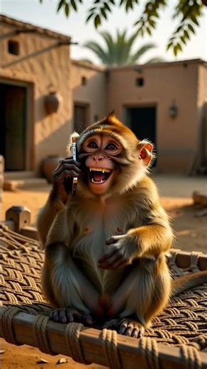 monkey calling 😂