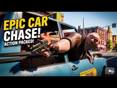 THE MOST INSANE CAR CHASE EVER! 😱 (Action Packed!)