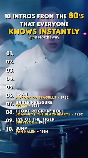 10 intros from the 80's that everyone knows instantly