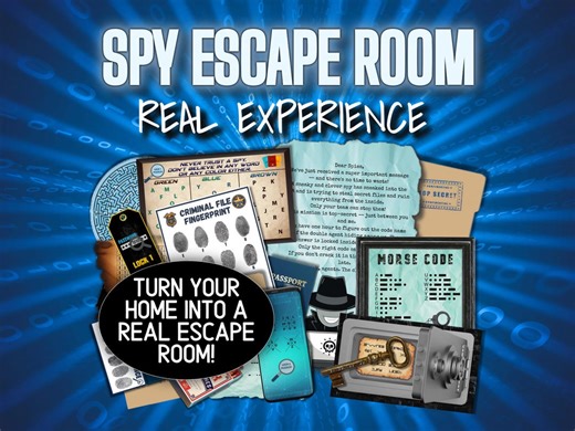 Escape Room Kit Printable Game Spy Escape Room for Teens Kids Escape Room Spy at Home Escape Rooms Escape Game Birthday for Tween Teen Kids - Etsy