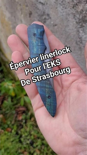 Épervier linerlock, Suminagashi sg2 et frêne ondé stabilisé et coloré