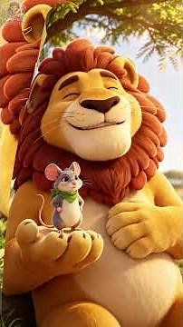 The Lion and the Mouse 🦁🐭 | Easy English Moral Story for Kids