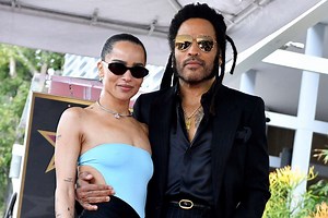 Lenny Kravitz on Daughter Zoë Roasting His Netted Shirts During Walk of Fame Ceremony: 'Quite Appropriate'
