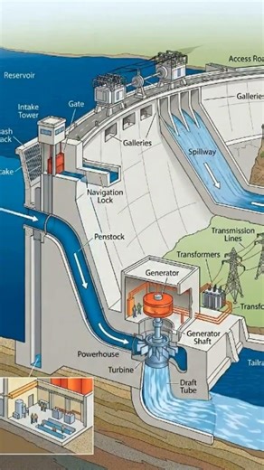 Hydroelectric Power Plant Working (Step-by-Step)