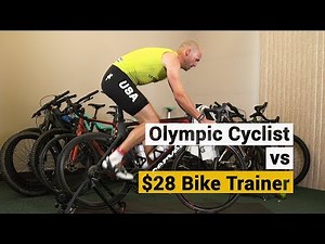 Olympic Cyclist vs $28 Aldi Bike Trainer