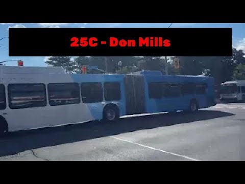 TTC Don Mills Bus 25C: Freshmeadow Drive to Don Mills Station