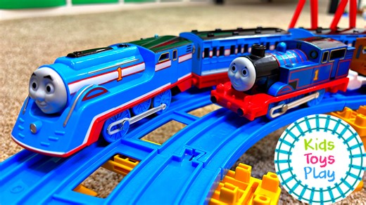 40K views · 337 reactions | Liam built a massive Thomas and Friends TOMY track layout, and we've got our trains out for some wonderful train crashes! Then we put Streamlined Thomas on the road to have crashes with Bulgy and Elizabeth! #kidstoysplay #Thomas #ThomasAndFriends #train #thomasthetrain | Kids Toys Play | Facebook