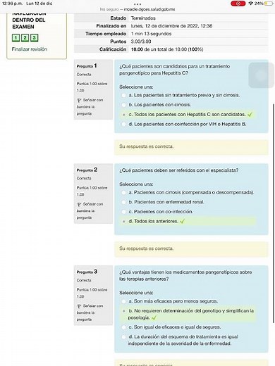 EDUCADS curso Actualizacion en Hepatitis C 1 nivel atencion - Examen final