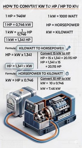 How to Convert KW to HP / HP to KW Electrical Calculation #industrialelectrical