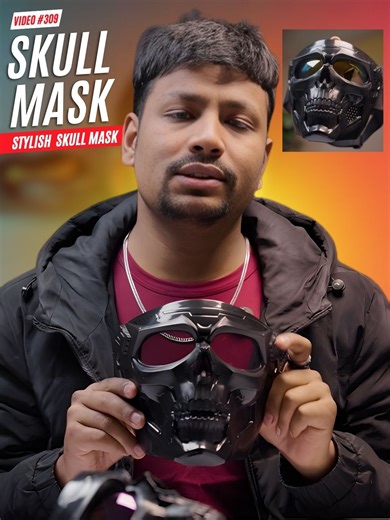 Skull Mask ☠️🏍️ Bold Look & Clear Vision for Half Helmet Riders! 🕶️ Glass Options: • Smokey • Mercury ✅ Perfect for Half Helmets ✅ Wind, Dust & Insect Protection ✅ Comfortable & Secure Fit ✅ Aggressive Skull Design for a Unique Style 📦 Available Now @ Gear Juction 📲 Call/WhatsApp: 9709141433 #SkullMask #HalfHelmet #GearJuction #BikeAccessoriesNepal #RiderStyle #MotorcycleGear