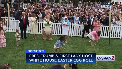 12 reactions | Dawn Stensland offers her live commentary expertise as Trump and Melania host the White House Easter Egg Roll earlier this morning. Listen in, and catch Dawn every day from 10 to Noon on 1210WPHT! | TalkRadio WPHT | Facebook