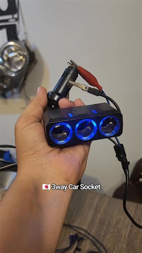 🇯🇵 #Japanese Universal Car/Jeep Cig #SOCKET #3way With Blue light Option 🇯🇵👈🏼 #Whatsapp 0336 9550560 📞👈🏼 #foryouシ #foryoupagereels | Genuine Japanese Autos