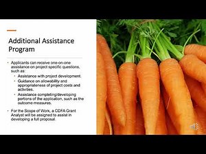 Specialty Crop Block Grant Program: 2026 Additional Assistance Program Webinar, Nov. 18, 2025.