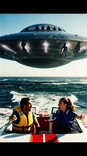 Alien Figures Seen Inside UFO Near Boat! 👽🔥 8K Real Life Close Encounter!