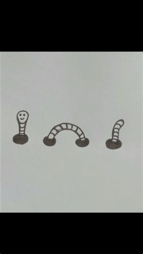 Cute worm drawing