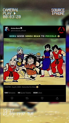 Goku Gives Sensu Beans To Piccolo 😱 | Dragon Ball #shorts #viral