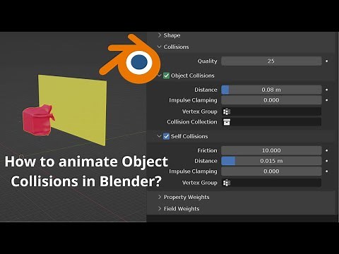 How to animate Object Collisions in Blender - Simple & Basic