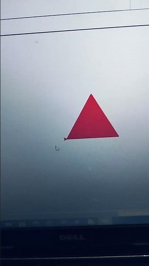 write a program to draw a triangle using phython turtle