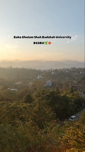 Golden hour at Baba Ghulam Shah Badshah University (BGSBU)