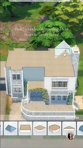 No music, no talking, just a calm Sims 4 roofing session on this cozy suburban build