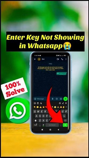 Enter Key Not Showing In Whatsapp |#shorts​ #whatsapp​ #whatsapptrick​