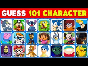 Guess the 101 Most Iconic Cartoon Characters in 3 Seconds ⏰🔥