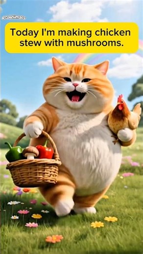 RG Animals Ai cartoon video | #cat #shorts #funny #cartoon