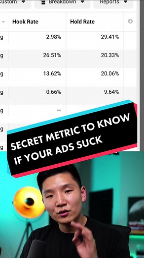 Ever heard of a hook rate? This video will show you how to set it up and how my team and I use it for creative variations. #shopify #marketing #ecom #fbadstutorial #marketingtips #fbads