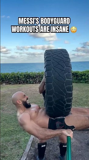 Lionel Messi's bodyguard does some intense training 💪 (via yasstcheuko/IG)