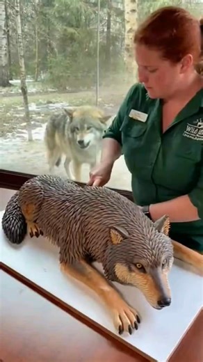 77K views · 489 reactions | Wolf Freaks Out Over the Wolf Cake! #WolfCake #WolfReaction #AlphaEnergy #ZooMoments #WildlifeDrama #CakeCuttingShock #FunnyAnimalVideos #WolfVsCake | The Luxury Nest | Facebook