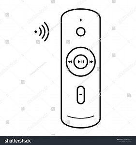 Voice Remote Control Vector Outline Icon Stock Vector (Royalty Free) 1316413883 | Shutterstock