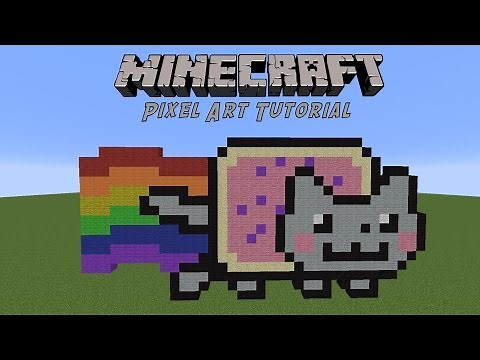 Minecraft Pixel Art Tutorial: Nyan Cat