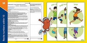 EYFS Maths: Jumping Beans Counting to 10 Whole Class Adult Input Plan and Resource Pack