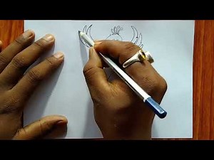How to Draw a Phoenix Bird Easy Step By Step / Phoenix Bird Easy Drawing