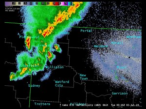 1.7K views · 11 reactions | *THIS POST IS NO LONGER VALID* 1018 PM CDT Radar Update: Strong to severe thunderstorms will continue to impact northwest North Dakota. Damaging wind gusts to 60 mph and large hail to quarter size are possible with the strongest storms. | US National Weather Service Bismarck North Dakota | Facebook