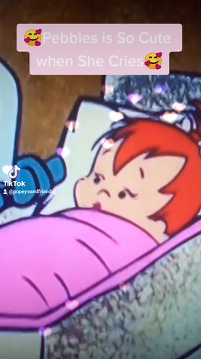 Baby Pebbles Flintstone Crying @pebblypoo_pebb1es @healroid #Baby