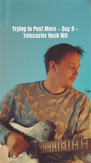 Telecaster Custom Rock Riff with Stereo Chorus | Trying to Post More Day 9